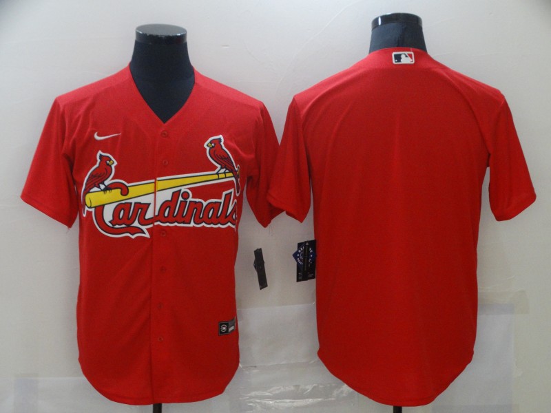 Men's St. Louis Cardinals Red Alternate Blank Jersey